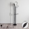 GIBRALTAR Floor Lamp black, 1-light source