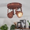 DROBAK Ceiling Light rust-coloured, 2-light sources