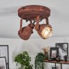 DROBAK Ceiling Light rust-coloured, 2-light sources