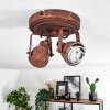 DROBAK Ceiling Light rust-coloured, 2-light sources
