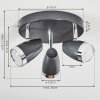 IDLEWILD Ceiling Light LED black, 3-light sources