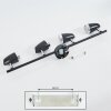 IDLEWILD Ceiling Light LED black, 4-light sources
