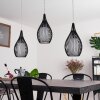 CHIPOC Pendant Light black, 3-light sources