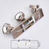 CHAGRES Ceiling Light matt nickel, 3-light sources