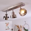 CHAGRES Ceiling Light matt nickel, 3-light sources