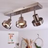 CHAGRES Ceiling Light matt nickel, 3-light sources
