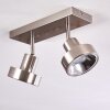 CHAGRES Ceiling Light matt nickel, 2-light sources