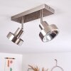 CHAGRES Ceiling Light matt nickel, 2-light sources