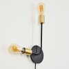 SATTONS Wall Light brass, black, 2-light sources