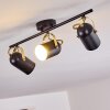 RIALEY Ceiling Light brass, black, 3-light sources