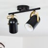 RIALEY Ceiling Light brass, black, 2-light sources