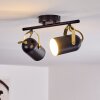 RIALEY Ceiling Light brass, black, 2-light sources