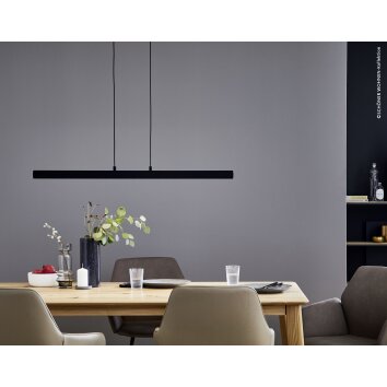 SCHÖNER WOHNEN-Kollektion STRIPE Pendant Light LED black, 1-light source