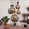 TUVALU Pendant Light brass, black, 5-light sources