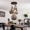 TUVALU Pendant Light brass, black, 5-light sources