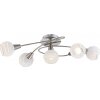 Globo ELLIOTT ceiling light matt nickel, 5-light sources