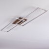 CHEKA Ceiling Light LED brown, matt nickel, 2-light sources, Remote control