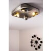 Granada ceiling light LED matt nickel, 4-light sources