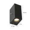 Steinhauer LOGAN Outdoor Wall Light LED black, 1-light source