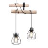 Globo MINA Pendant Light black, 4-light sources