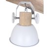 Steinhauer GEARWOOD ceiling spotlight Dark wood, white, 4-light sources