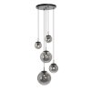 Steinhauer BOLLIQUE Pendant Light black, 5-light sources