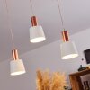 ALTAMIROS Pendant Light copper, white, 3-light sources