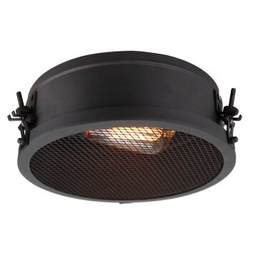 Brilliant ZOIS Ceiling Light black, 1-light source