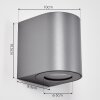 MORA Outdoor Wall Light LED grey, 2-light sources