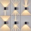 MORA Outdoor Wall Light LED white, 2-light sources