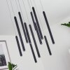 PORQUERA Pendant Light LED black, 11-light sources