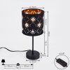 TRASANCOS Floor Lamp black, 1-light source