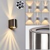 MORA Outdoor Wall Light LED stainless steel, 2-light sources