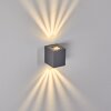MORA Outdoor Wall Light LED grey, 2-light sources
