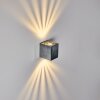 MORA Outdoor Wall Light LED matt nickel, 2-light sources