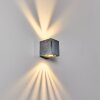 MORA Outdoor Wall Light LED matt nickel, 2-light sources