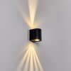 MORA Outdoor Wall Light LED black, 2-light sources
