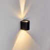 MORA Outdoor Wall Light LED black, 2-light sources