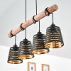 STRATHMORE Pendant Light Light wood, black, 4-light sources