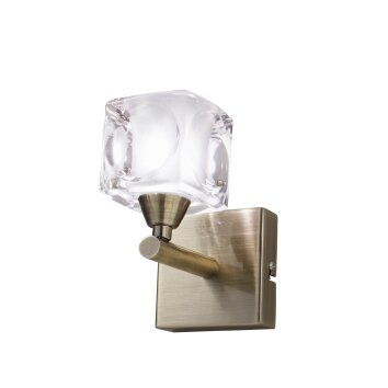 Mantra CUADRAX Wall Light brass, 1-light source