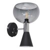 Steinhauer Anne Fastlåst Wall Light black, 2-light sources