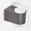 Mapiu Outdoor Wall Light LED anthracite, 2-light sources