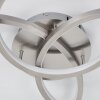 Moemoto Ceiling Light LED matt nickel, 1-light source, Remote control