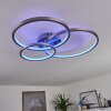 Moemoto Ceiling Light LED matt nickel, 1-light source, Remote control