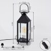 Raupunga Table lamp black, 1-light source