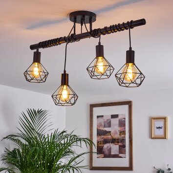 Baripada Pendant Light black, 4-light sources