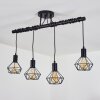 Baripada Pendant Light black, 4-light sources