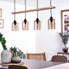 Ethelton Pendant Light Dark wood, black, 4-light sources