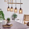 Ethelton Pendant Light Dark wood, black, 4-light sources