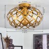 Shupá Ceiling Light gold, brass, 1-light source